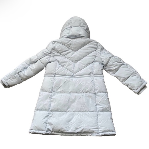 NWT Calvin Klein Long Light Blue Puffer Coat – XL - Picture 13 of 13